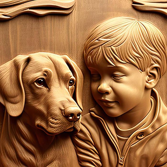 3D model Boy dog famous animal (STL)